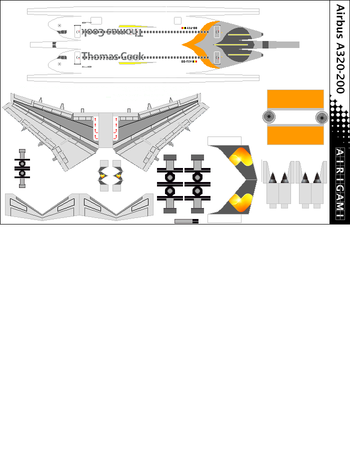 4G: Thomas Cook (2013 c/s) - Airbus A320-200 [Airigami X by Johizy360]