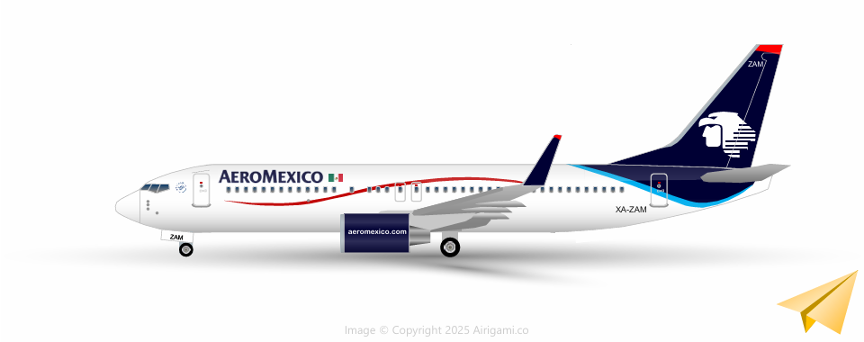 10G: AeroMexico (2008 c/s) - Boeing 737-800(WL) [10AMX73H2554]