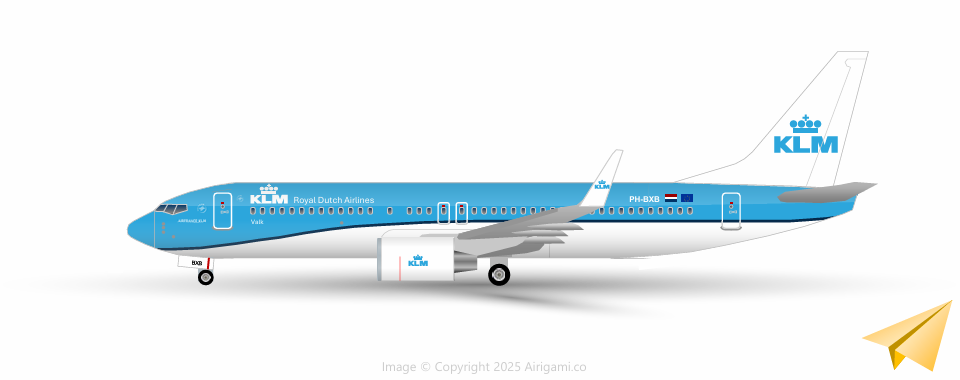10G: KLM Royal Dutch Airlines (2014 c/s) - Boeing 737-800(WL) [10KLM73H2559]
