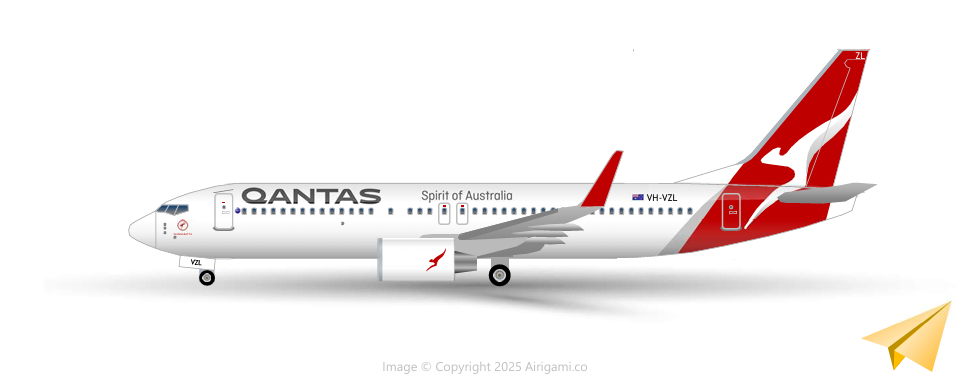 10G: Qantas Airways (2016 c/s) - Boeing 737-800(WL) [10QFA73H2553]