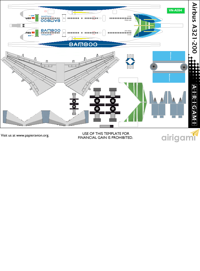 4G: Bamboo Airways (2018 c/s) - Airbus A321-200 [Airigami X by Kevin Kim]