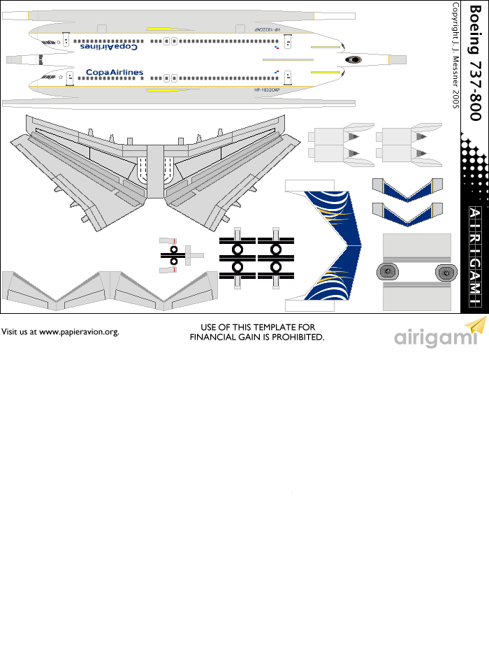 4G: Copa Airlines (2019 c/s) - Boeing 737-800 [Airigami X by Suky]