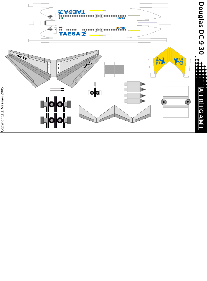 4G: TAESA (1999 c/s) - Douglas DC-9-30 [Airigami X by Suky]